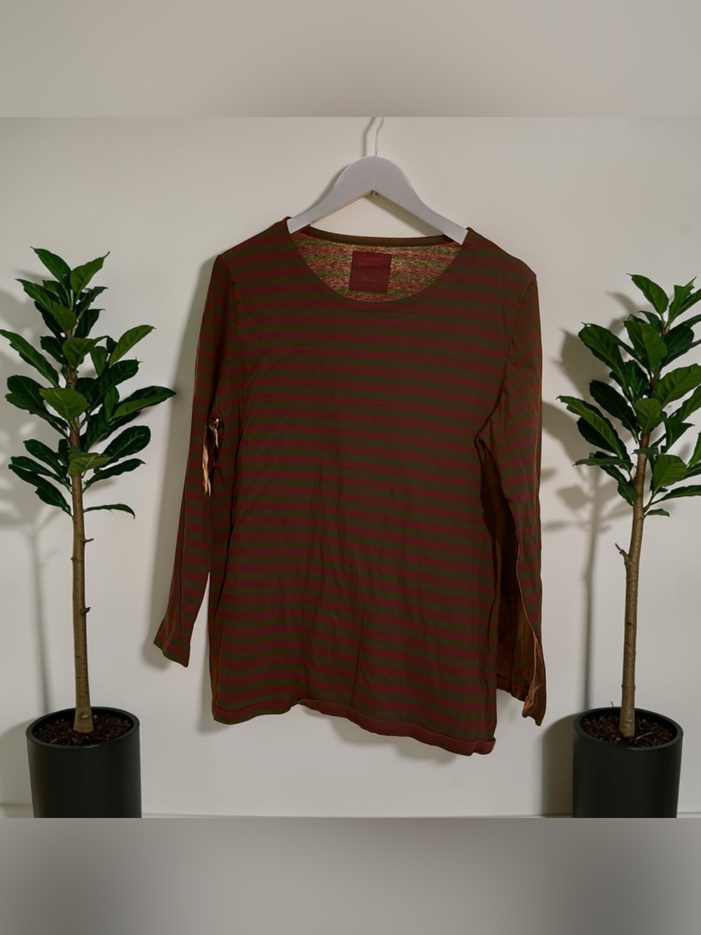 Gudrun Sjoden Essential Organic Cotton Striped Long Sleeve Large